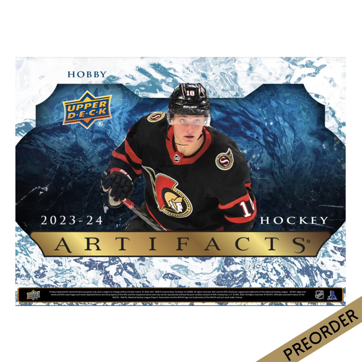 NHL - 2023/24 Artifacts Hockey Hobby Trading Cards (Display of 8)
