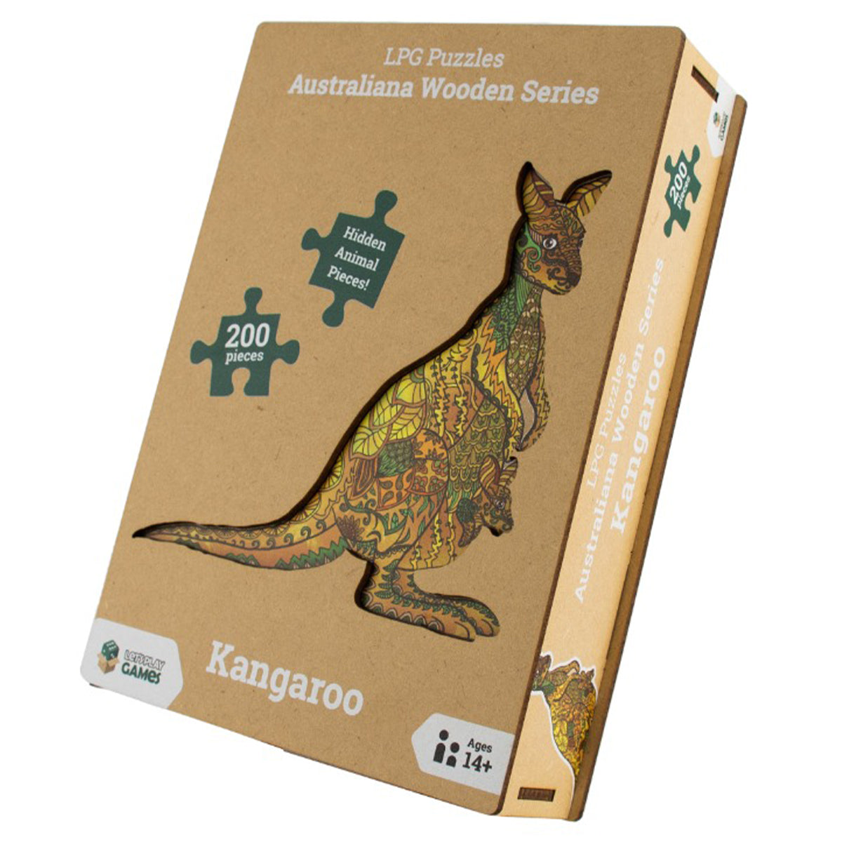 LPG Wooden Puzzle Australiana Series 01 - Kangaroo