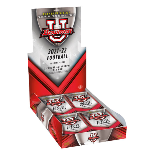 TOPPS 2021-22 Bowman University Football Cards Hobby Box