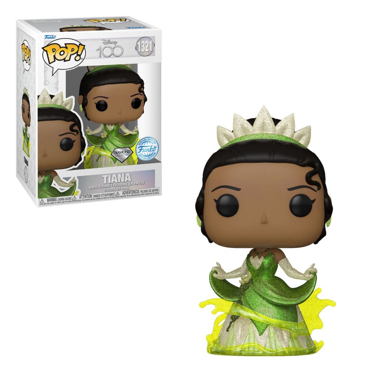 Disney 100th - Tiana Diamond Glitter Pop! Vinyl