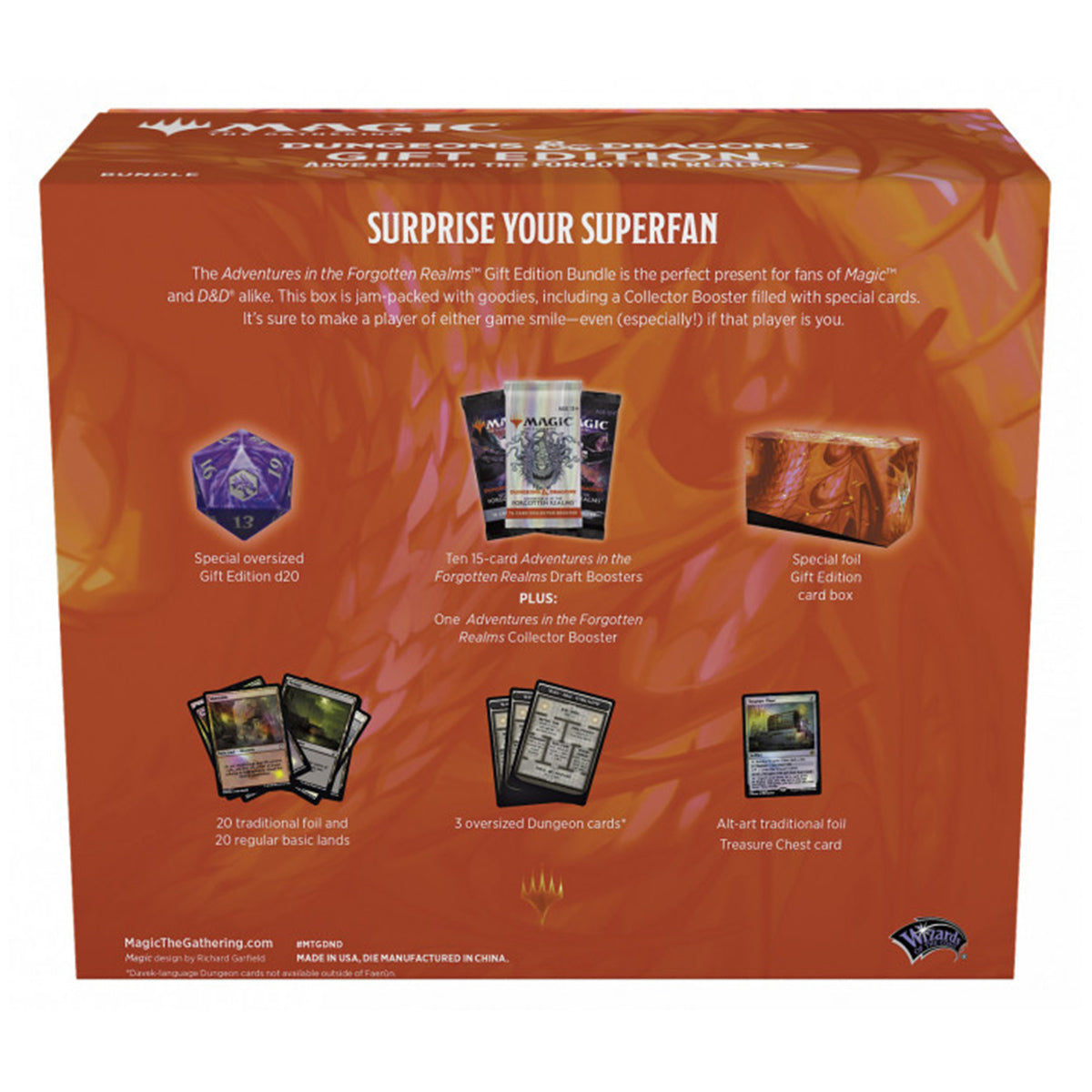 Magic Dungeons & Dragons Adventures in the Forgotten Realms Gift Bundle D&D MTG