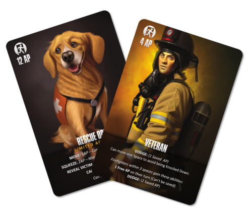 Flash Point Fire Rescue Veteran and Rescue Dog Expansion Pack Board Game
