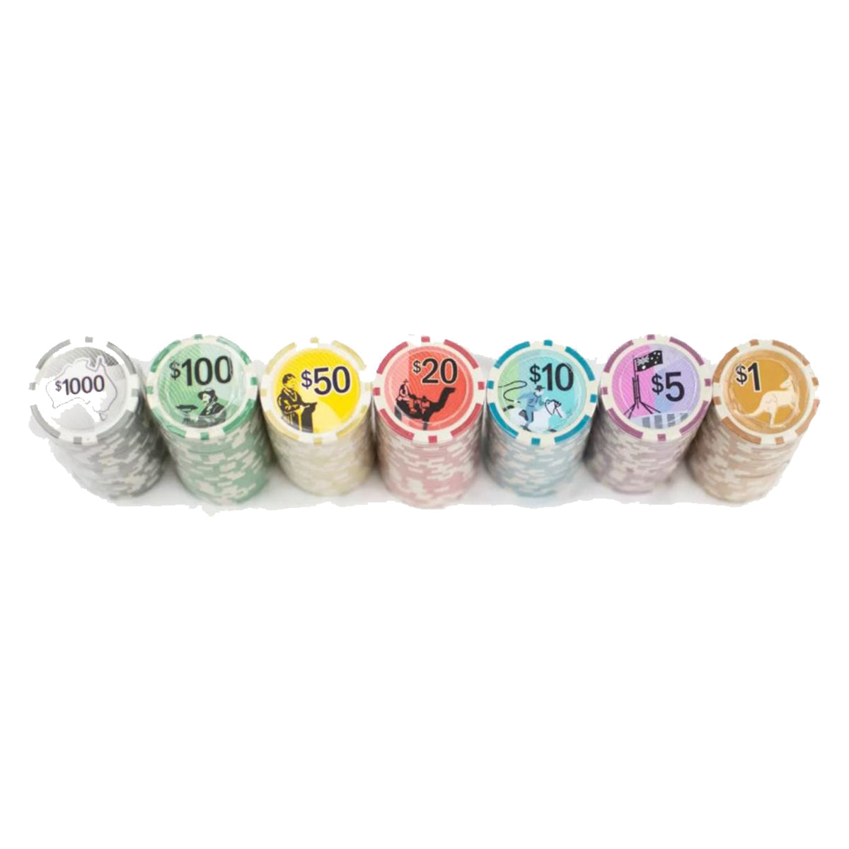 LPG Australiana Poker Set - 300 Chips