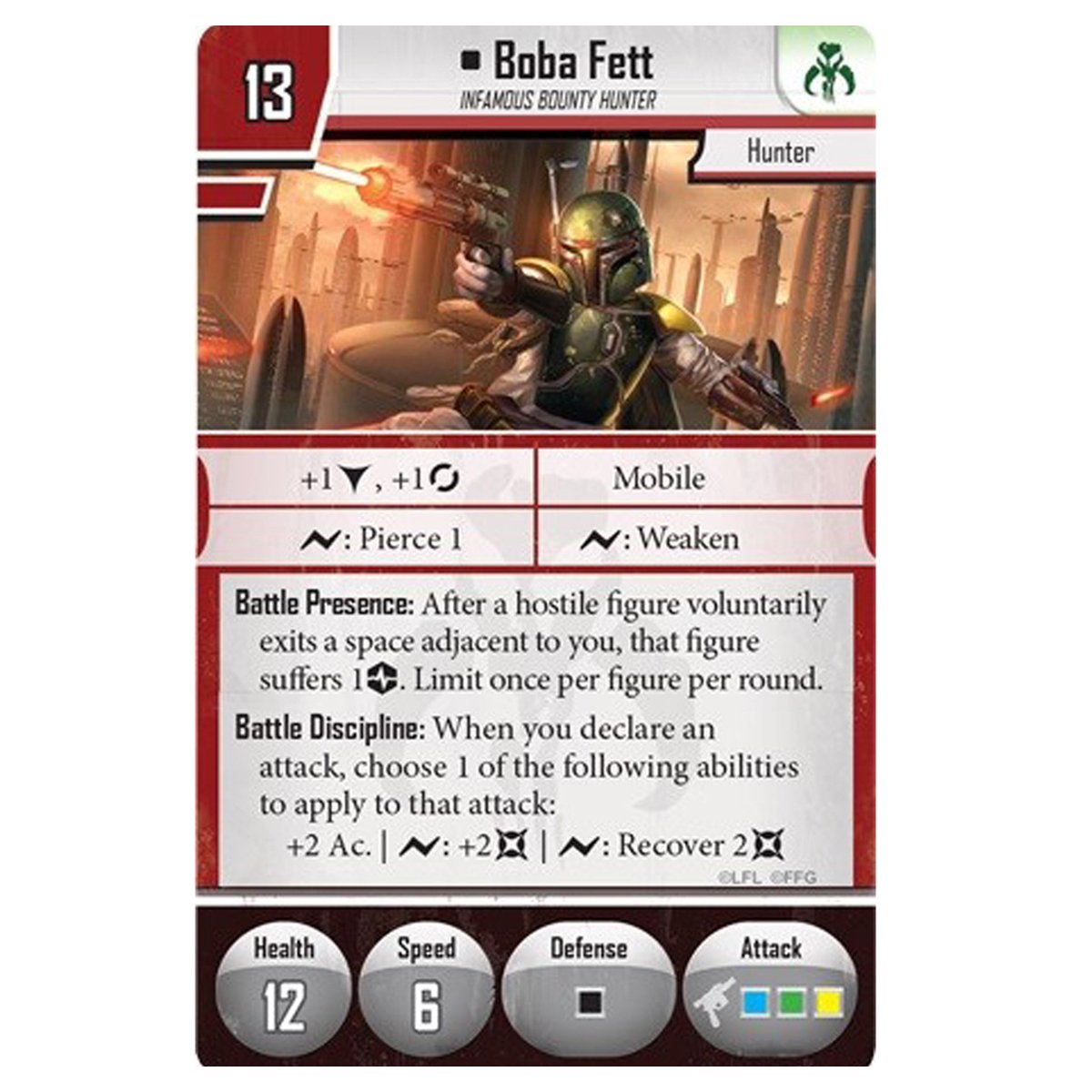 Star Wars Imperial Assault Boba Fett Villain Pack Expansion Board Game