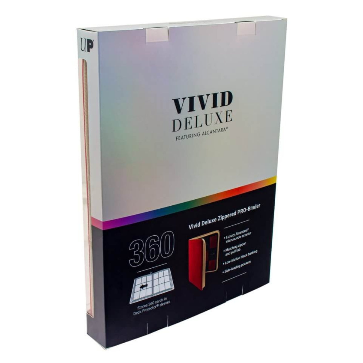 ULTRA PRO BINDER - Vivid Deluxe 9-Pocket Zippered PRO-Binder DELUXE Red