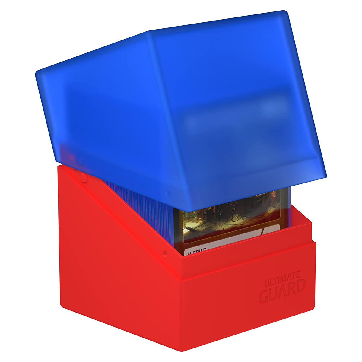 Ultimate Guard Synergy Boulder 100+ Blue/Red Deck Box