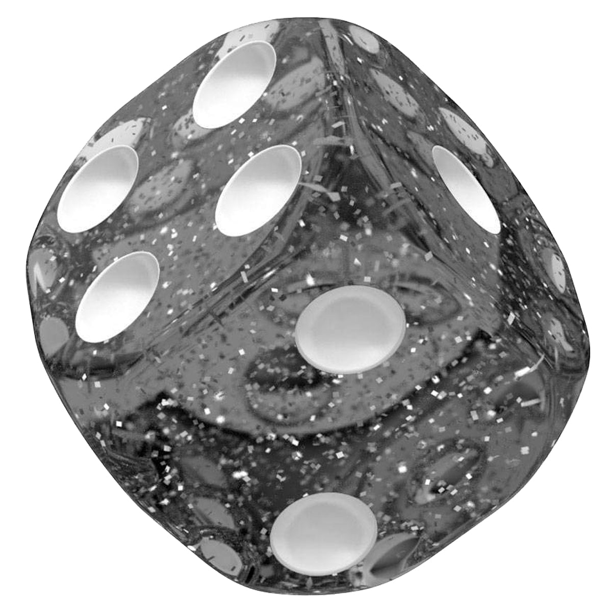 Oakie Doakie Dice D6 16 mm Speckled Black 12pc