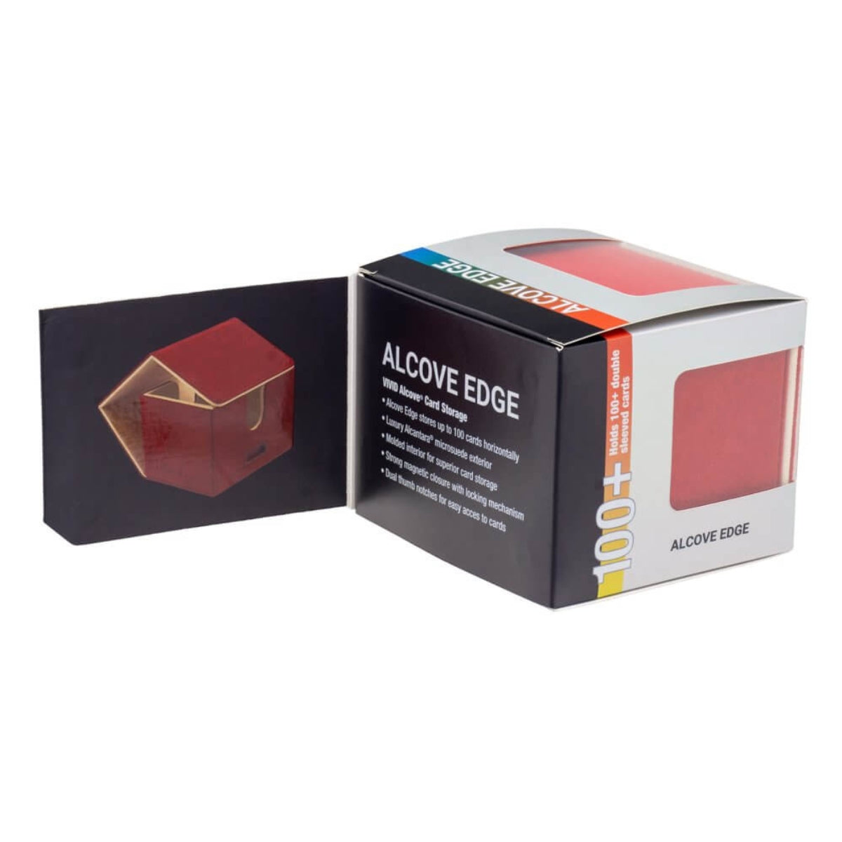 ULTRA PRO DECK BOX Vivid Deluxe Alcove Edge - DELUXE Red