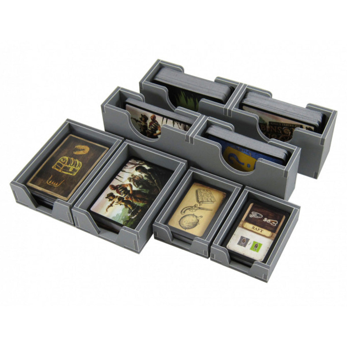 Folded Space Game Inserts Robinson Crusoe