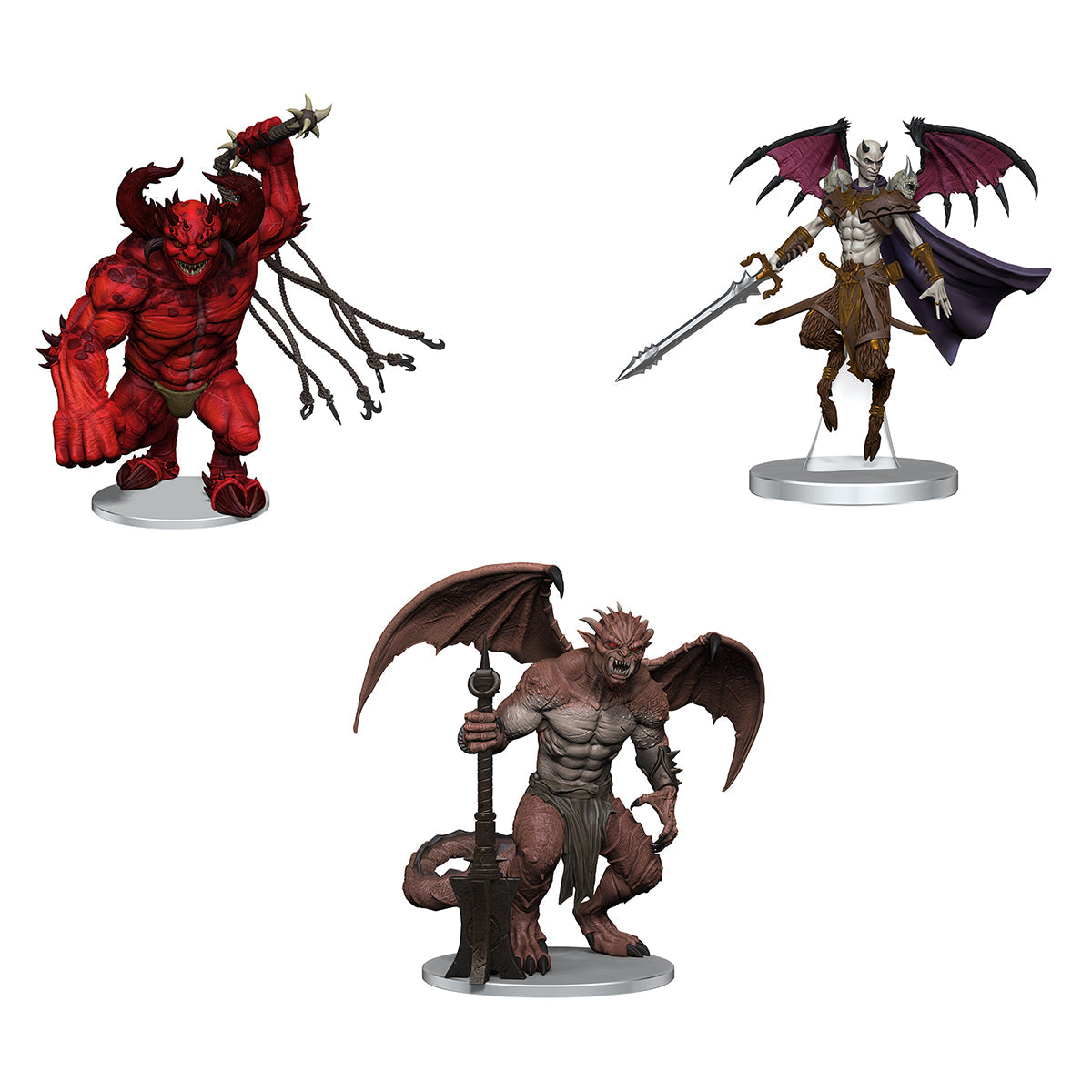 D&D Icons of the Realms Archdevils Hutijin, Moloch, Titivilus