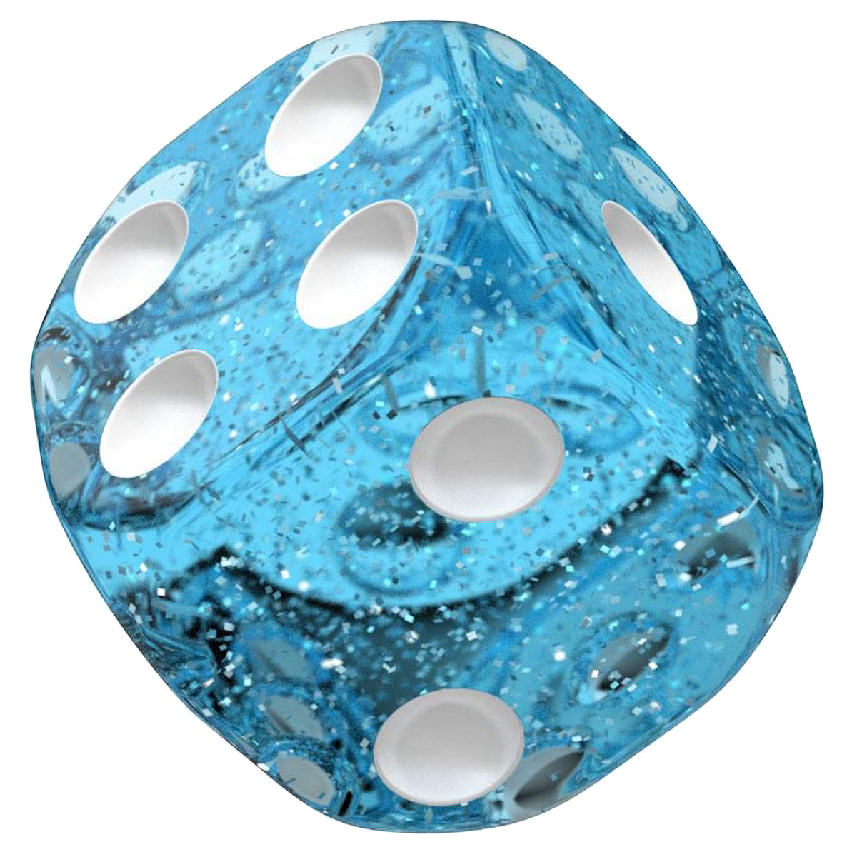 Oakie Doakie Dice D6 16 mm Speckled Light Blue 12pc