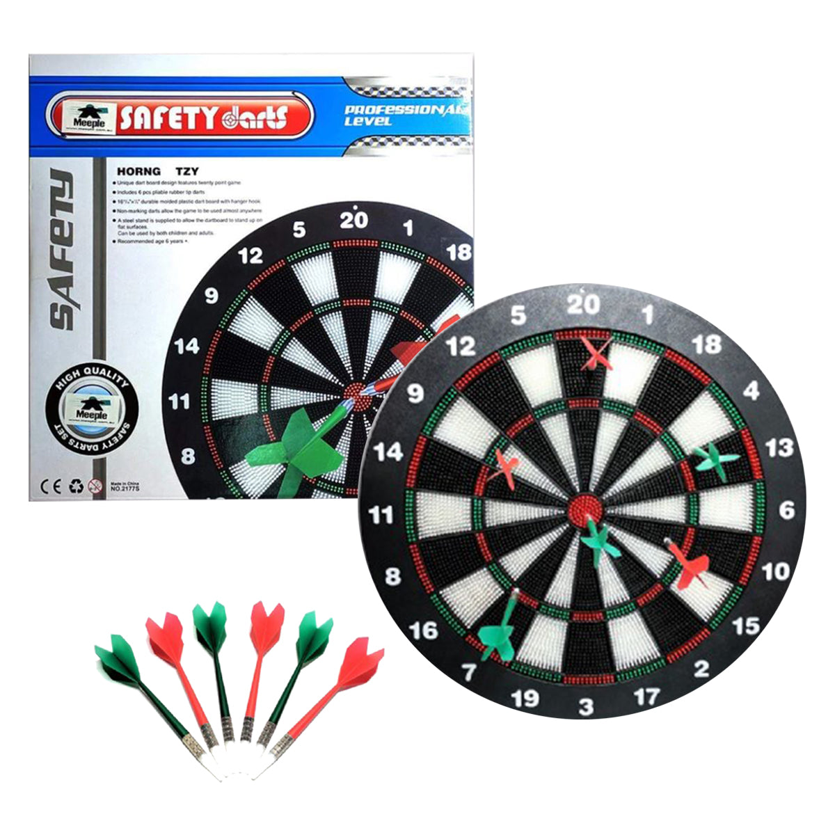 Dart Board - Safety Darts 41cm