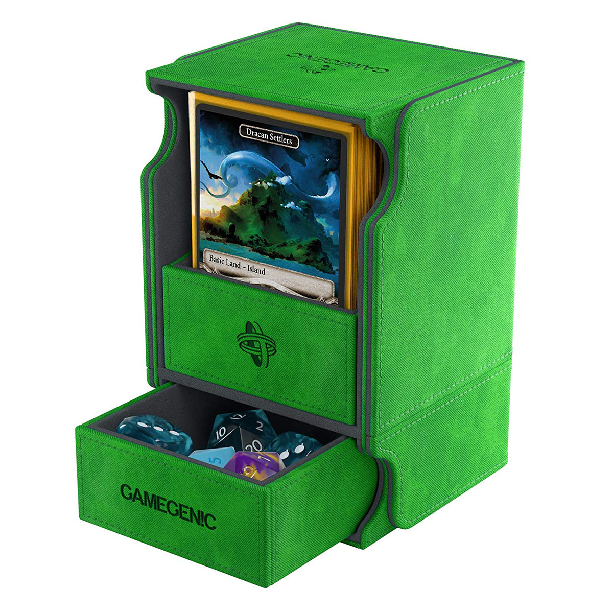 Gamegenic Watchtower 100+ Convertible Green Deck Box