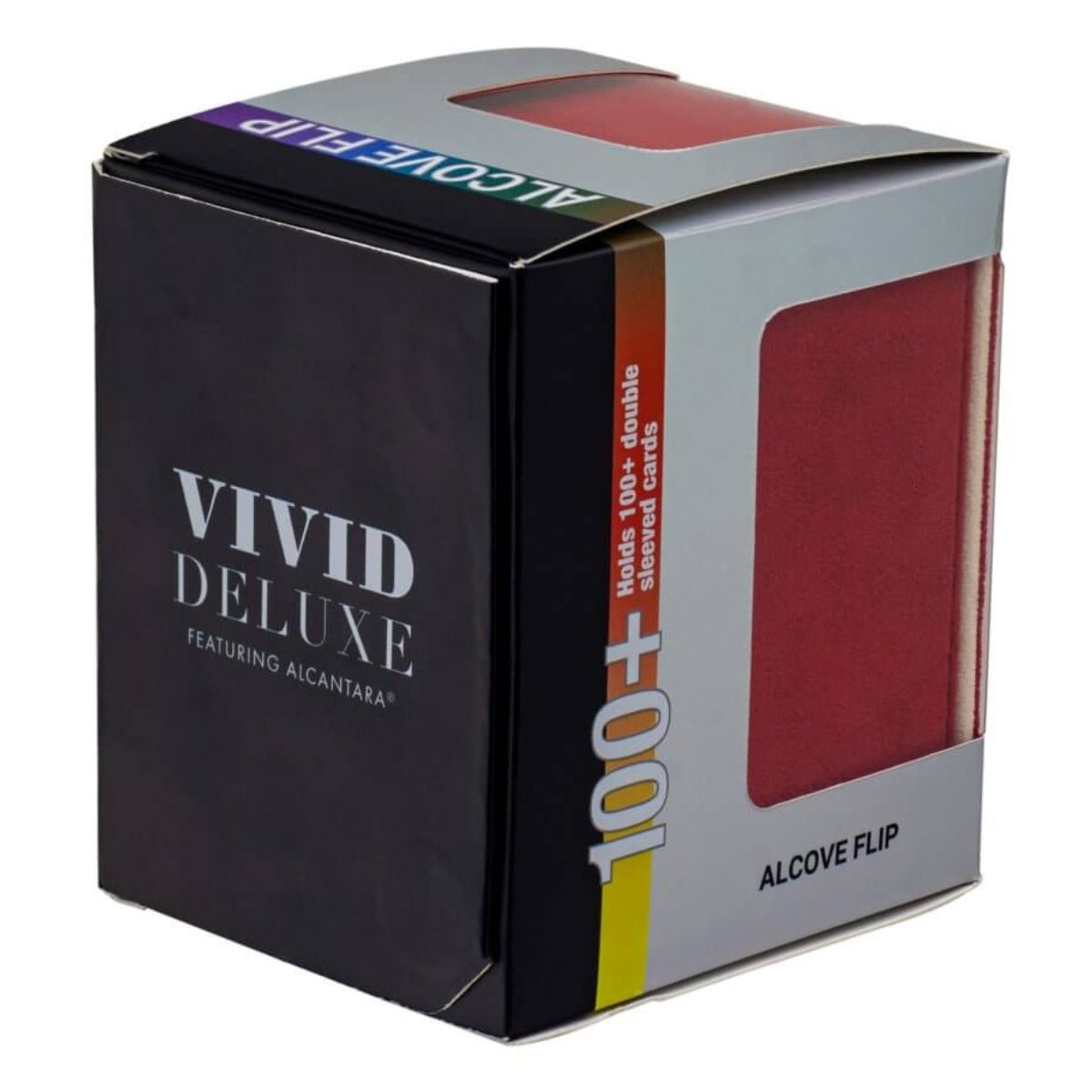 ULTRA PRO DECK BOX Vivid Deluxe Alcove Flip - DELUXE Red