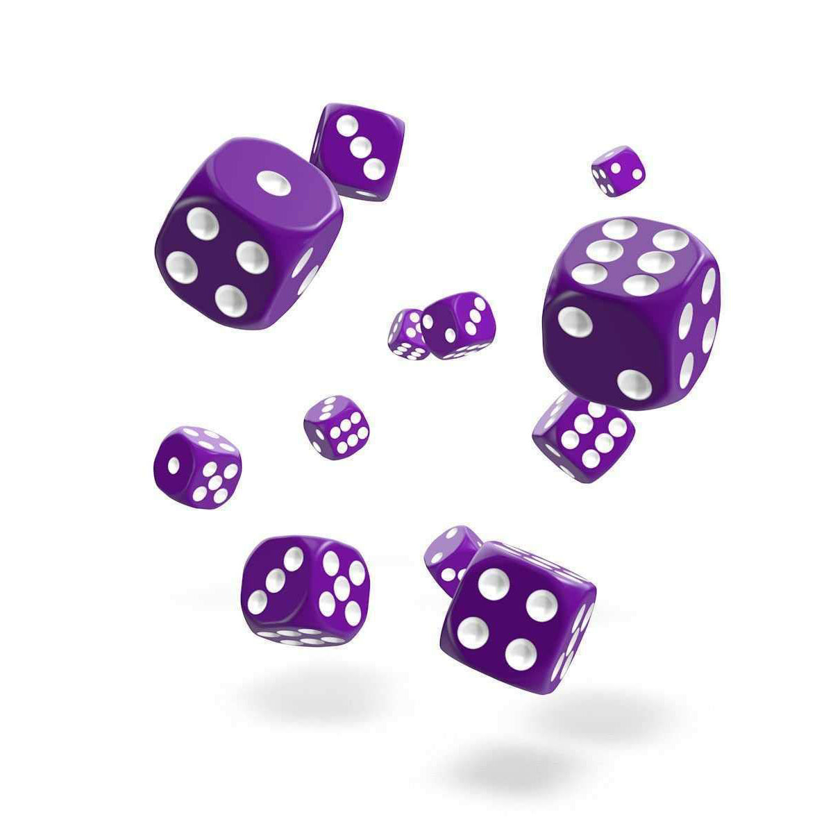 Oakie Doakie Dice D6 12 mm Solid Purple 36pc