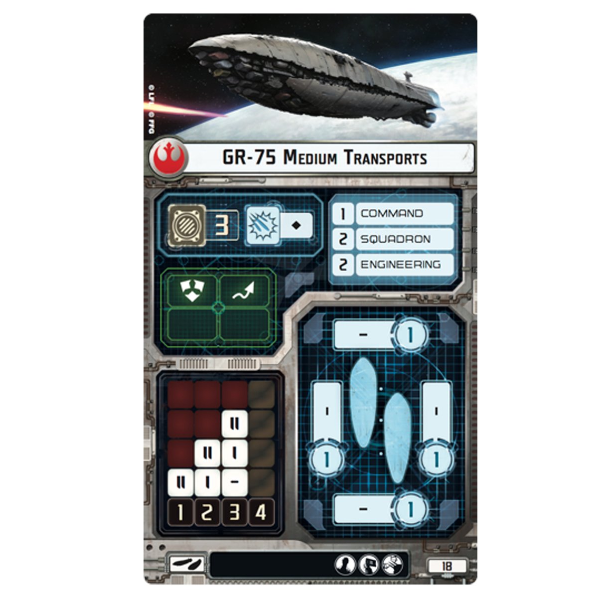 Star Wars Armada Rebel Transports Pack