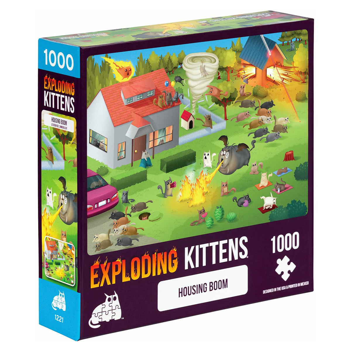 Exploding Kittens Puzzle Housing Boom 1,000 pieces