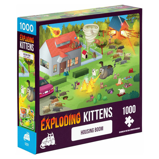 Exploding Kittens Puzzle Housing Boom 1,000 pieces