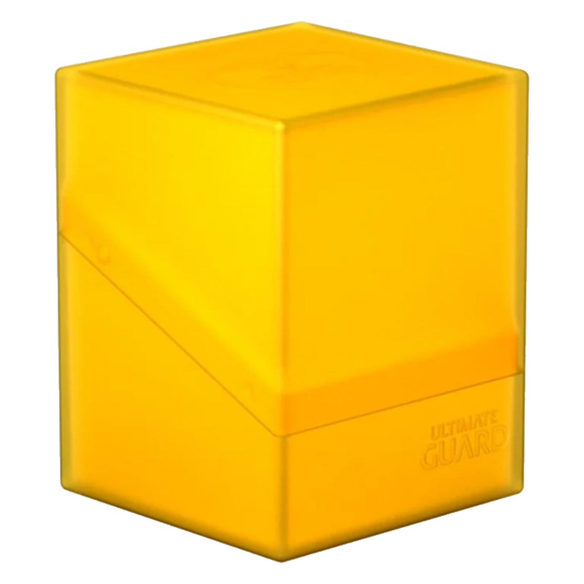 Ultimate Guard Boulder Deck Case 100+ Standard Size Amber Deck Box
