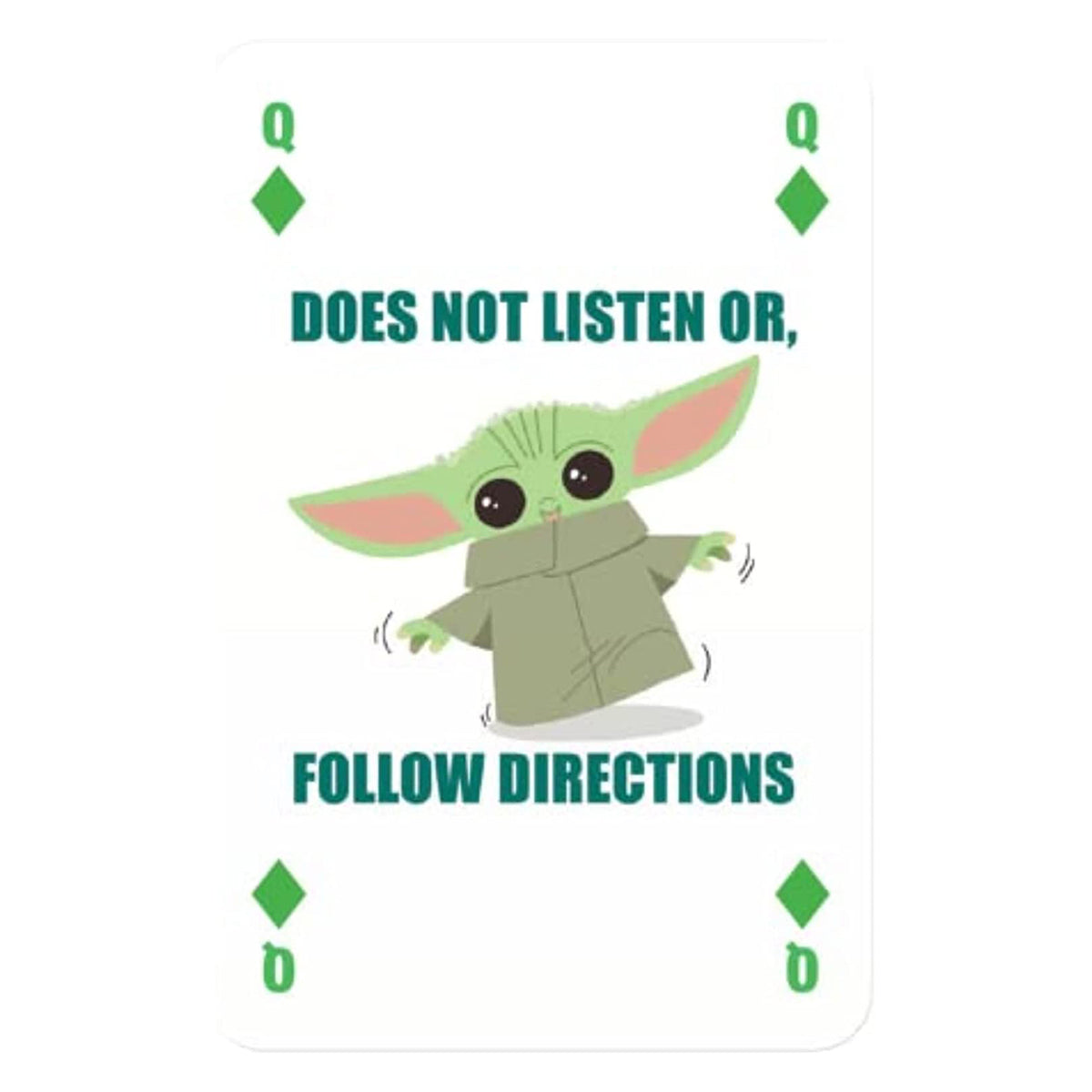 Waddingtons Star Wars The Mandalorian The Child Playing Cards