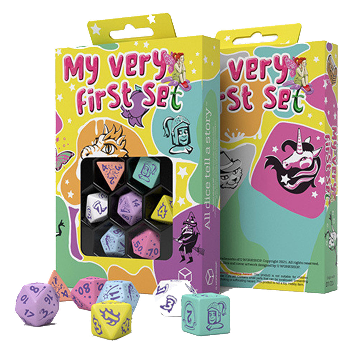 My Very First Dice Set Little Berry Set of 7 polyhedral dice