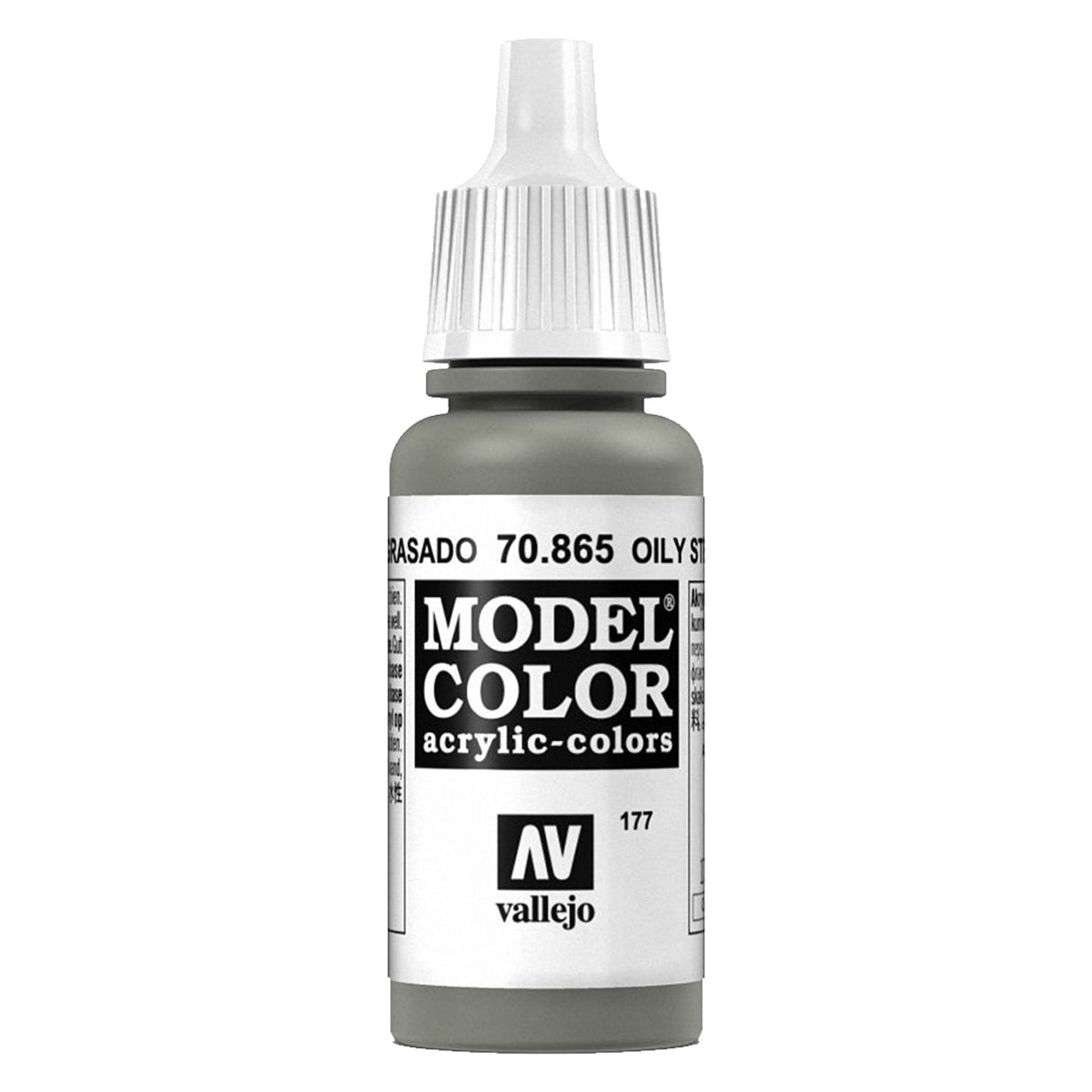 Vallejo Model Colour - Metallic Oily Steel 17 ml