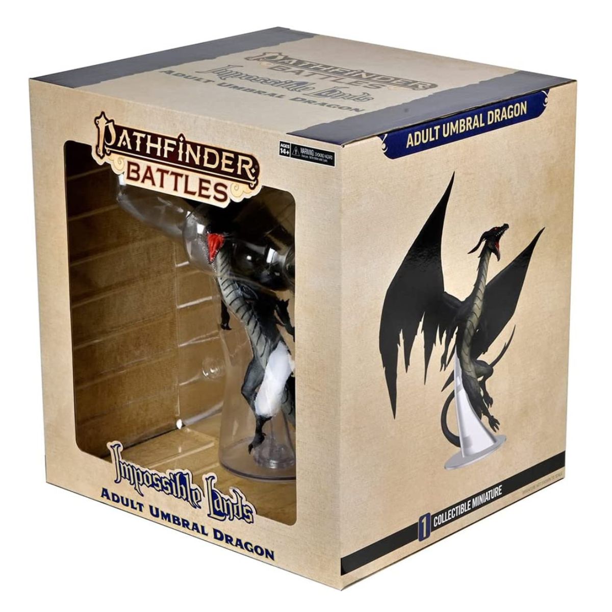 Pathfinder Battles Impossible Lands Adult Umbral Dragon Boxed Figure