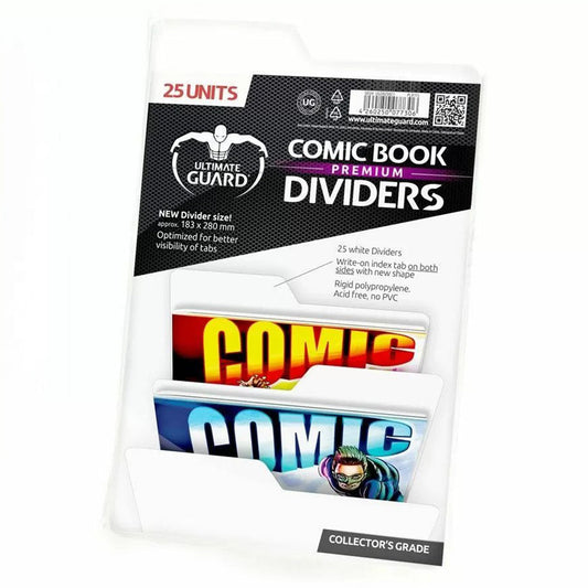 Ultimate Guard Premium Comic Book Dividers White 25ct