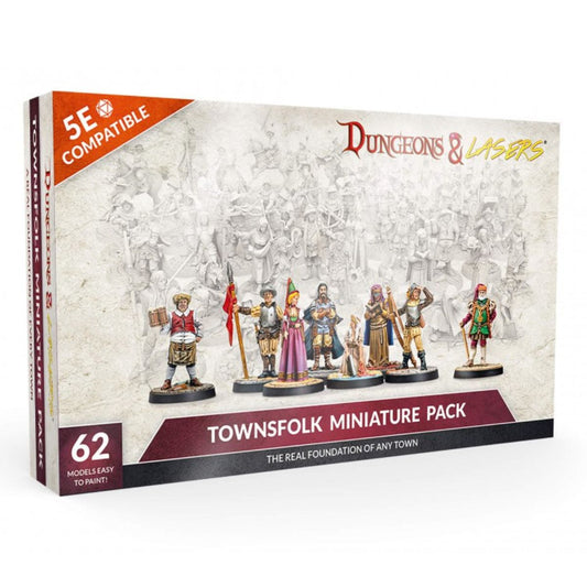 Dungeons & Lasers Miniatures: Townsfolk Miniature Pack