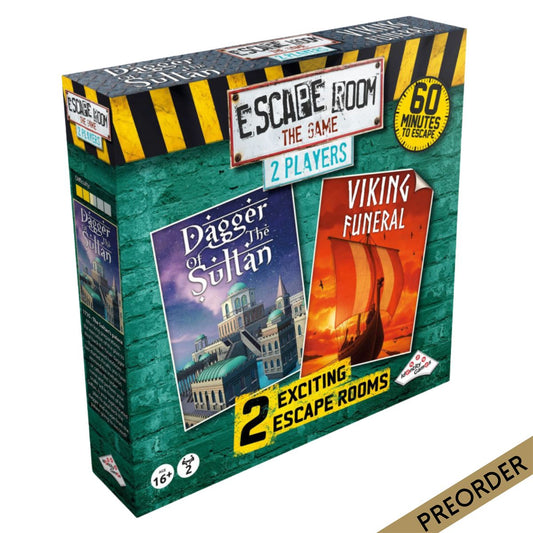 Escape Room The Game 2 Players - Dagger Of The Sultan and Viking Funeral