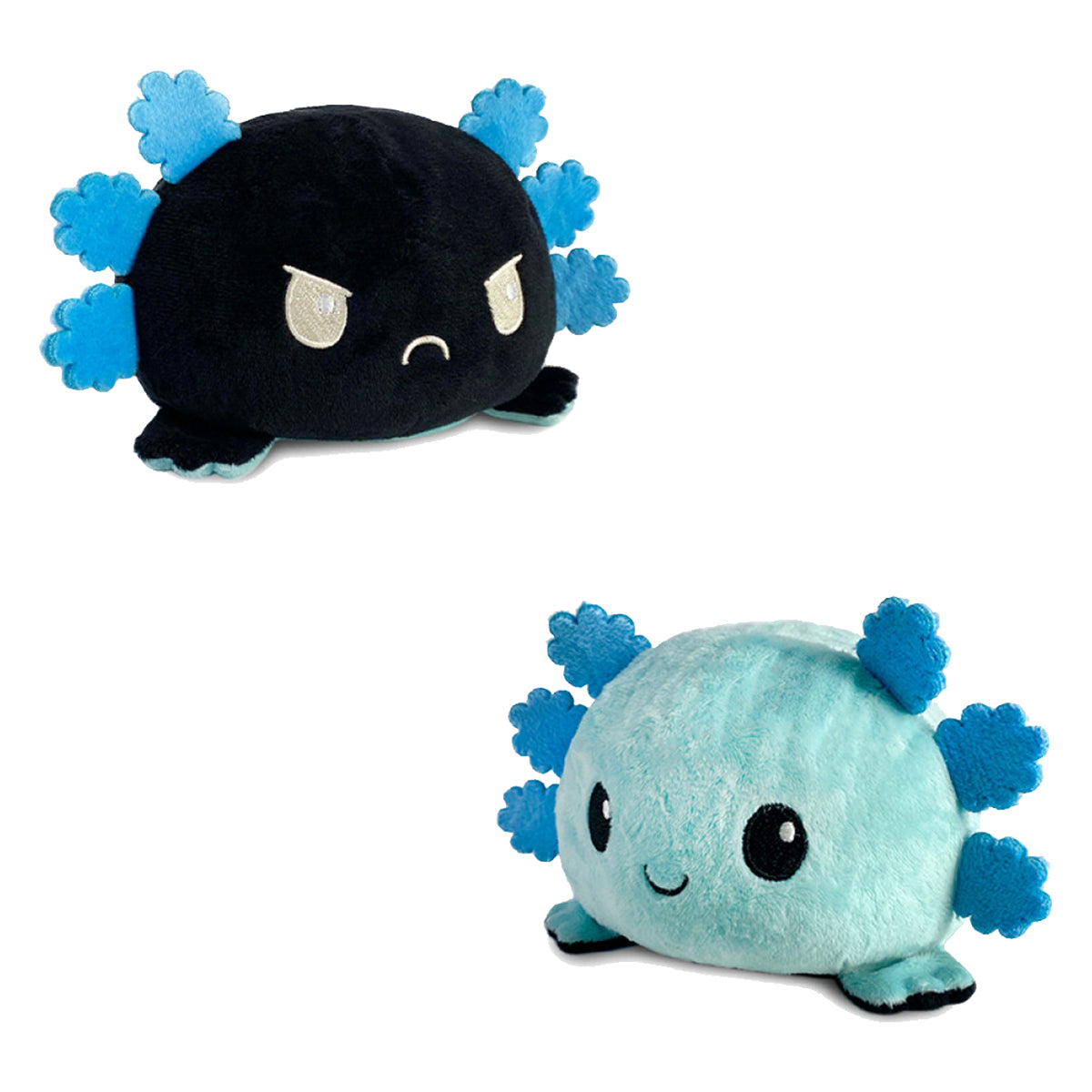 Reversible Plushie Axolotl Blue/Black