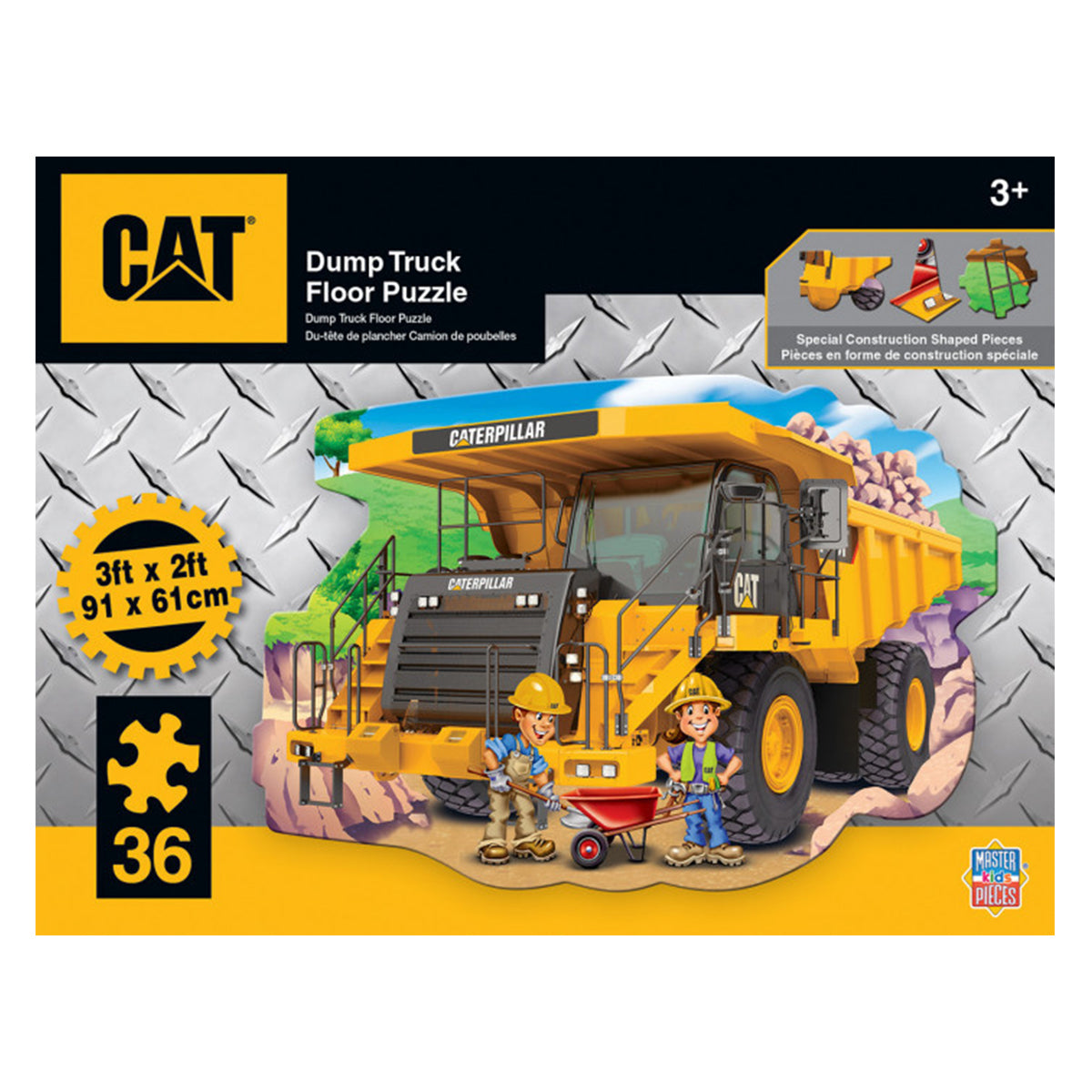 Masterpieces Puzzle Floor CAT Caterpillar Puzzle 36pc