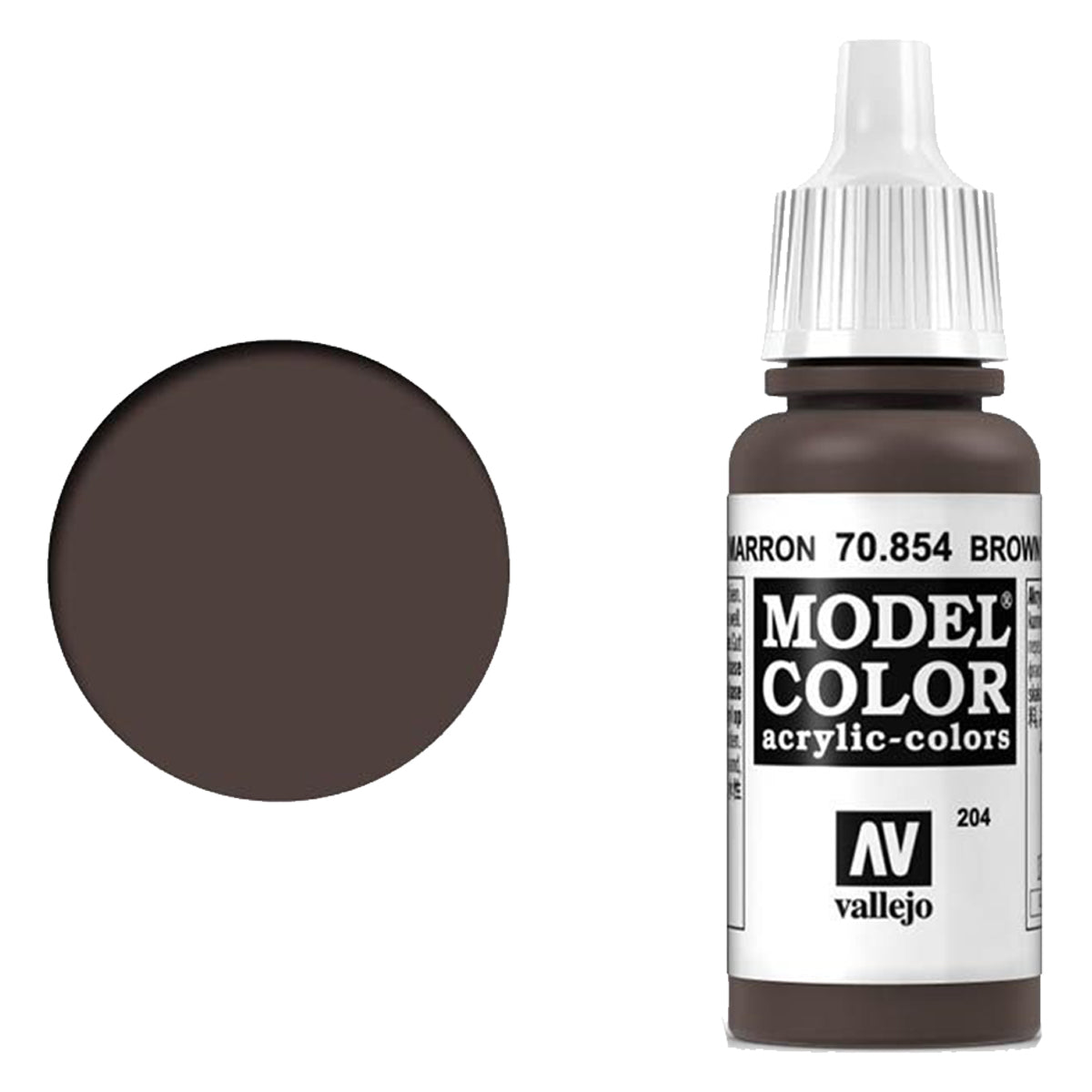 Vallejo Model Colour - Brown Glaze 17 ml