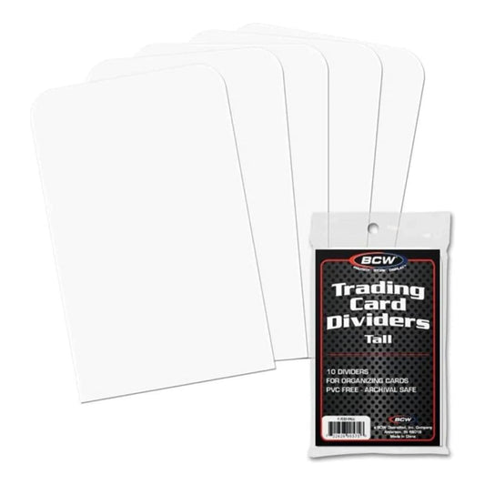 BCW Trading Card Dividers Tall (10 Dividers Per Pack)