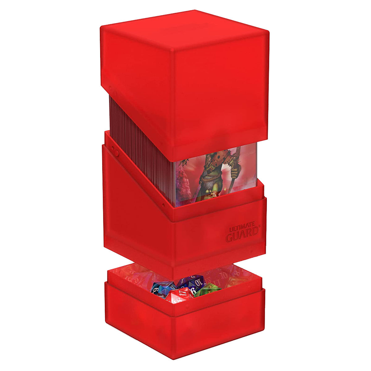 Ultimate Guard Boulder n Tray 100+ Ruby Deck Box