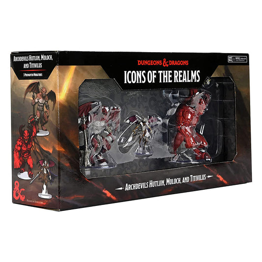 D&D Icons of the Realms Archdevils Hutijin, Moloch, Titivilus