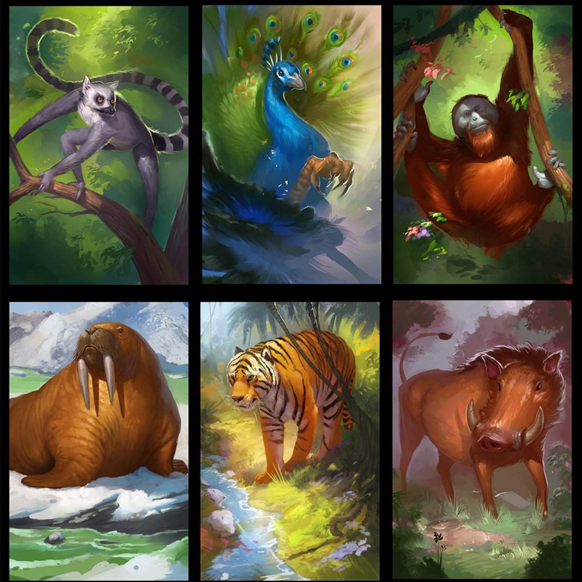 Cardline Animals Family Game Board Game