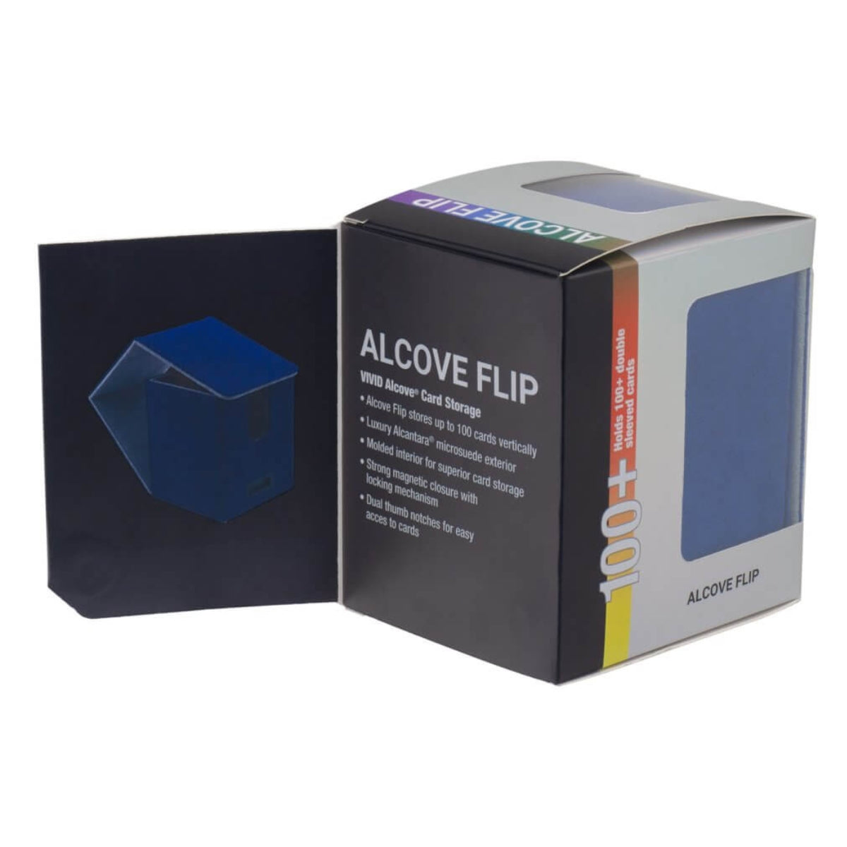 ULTRA PRO DECK BOX Vivid Deluxe Alcove Flip - DELUXE Blue