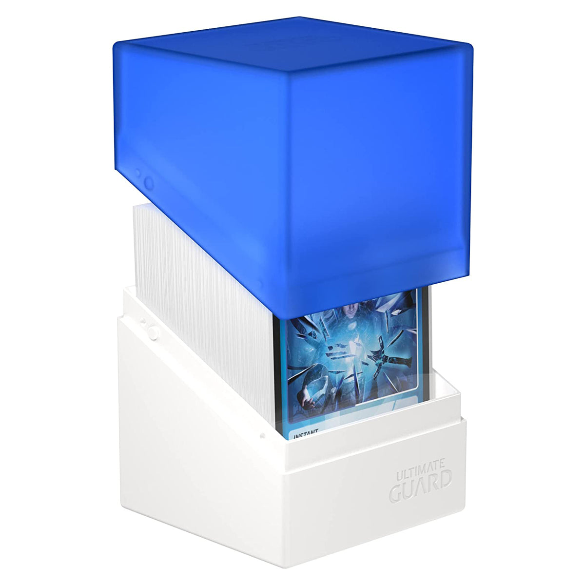 Ultimate Guard Synergy Boulder 100+ Blue/White Deck Box