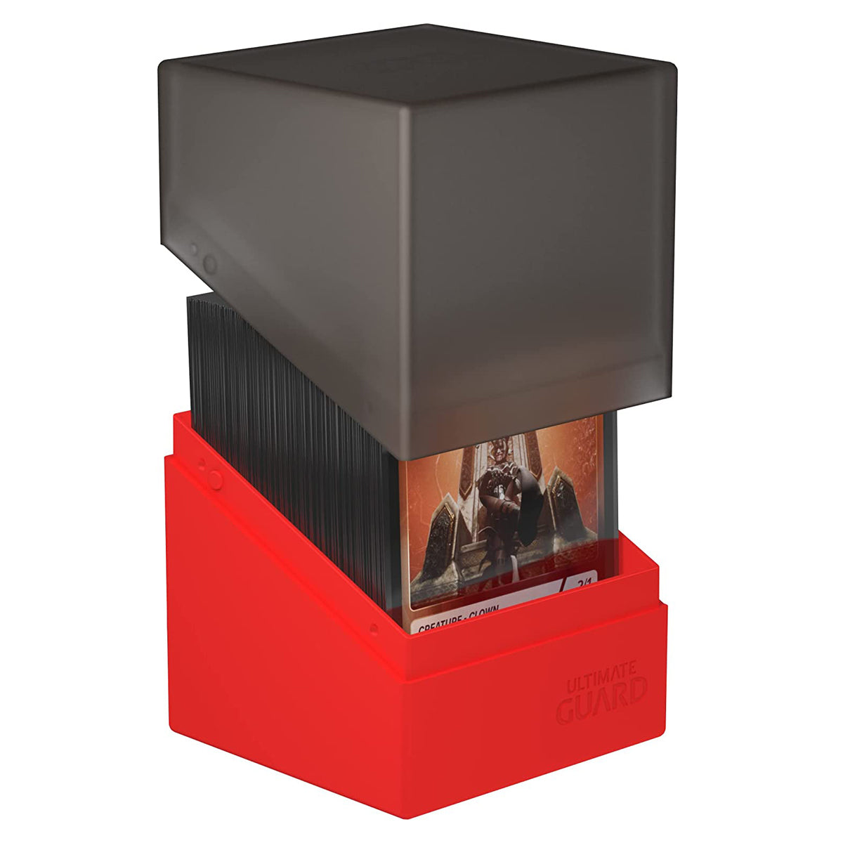 Ultimate Guard Synergy Boulder 100+ Black/Red Deck Box