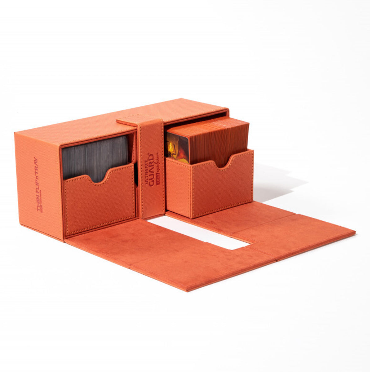 Ultimate Guard Twin Flip n Tray Deck Case 266+ Xenoskin 2022 Exclusive Dark Orange Deck Box