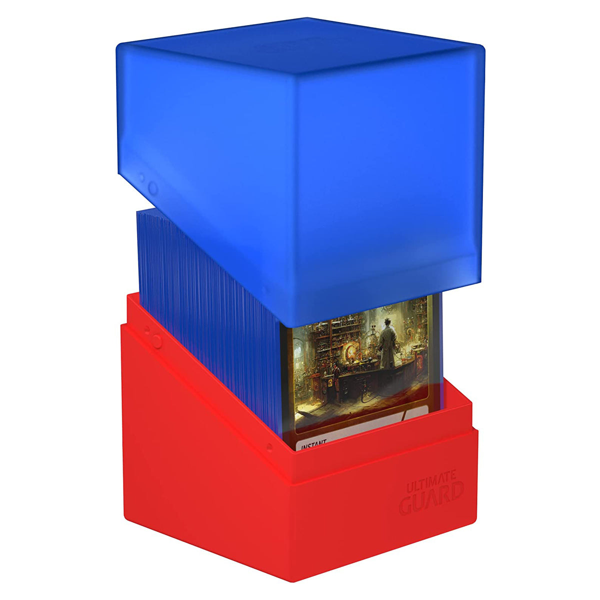 Ultimate Guard Synergy Boulder 100+ Blue/Red Deck Box