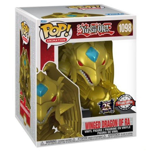 YuGiOh Winged Dragon of Ra Metallic 6" Pop Vinyl RS