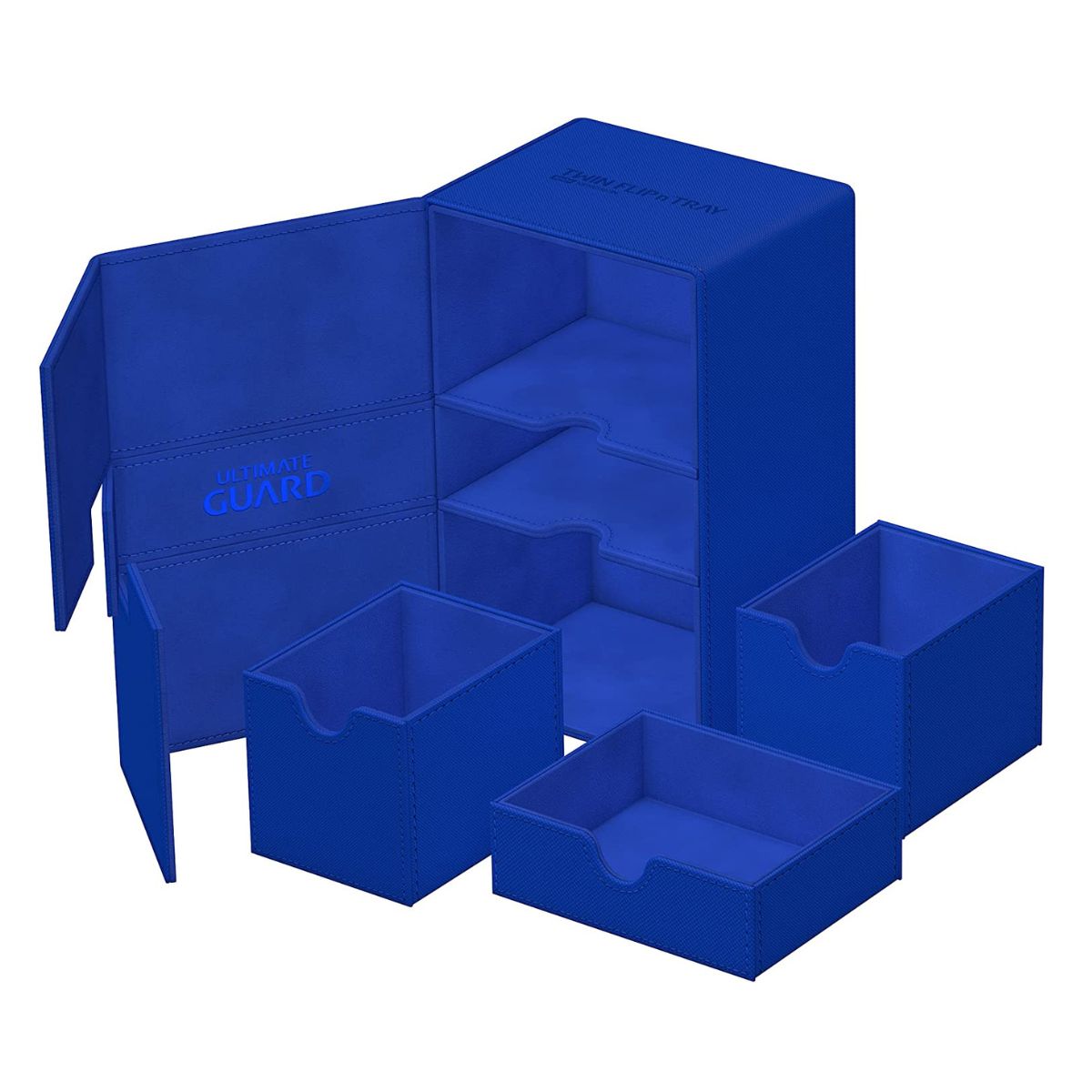 Ultimate Guard Flip n Tray 160+ XenoSkin Monocolor Blue Deck Box