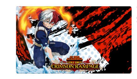 Shoto Todoroki Playmat Series 2 Crimson Rampage My Hero Academia CCG