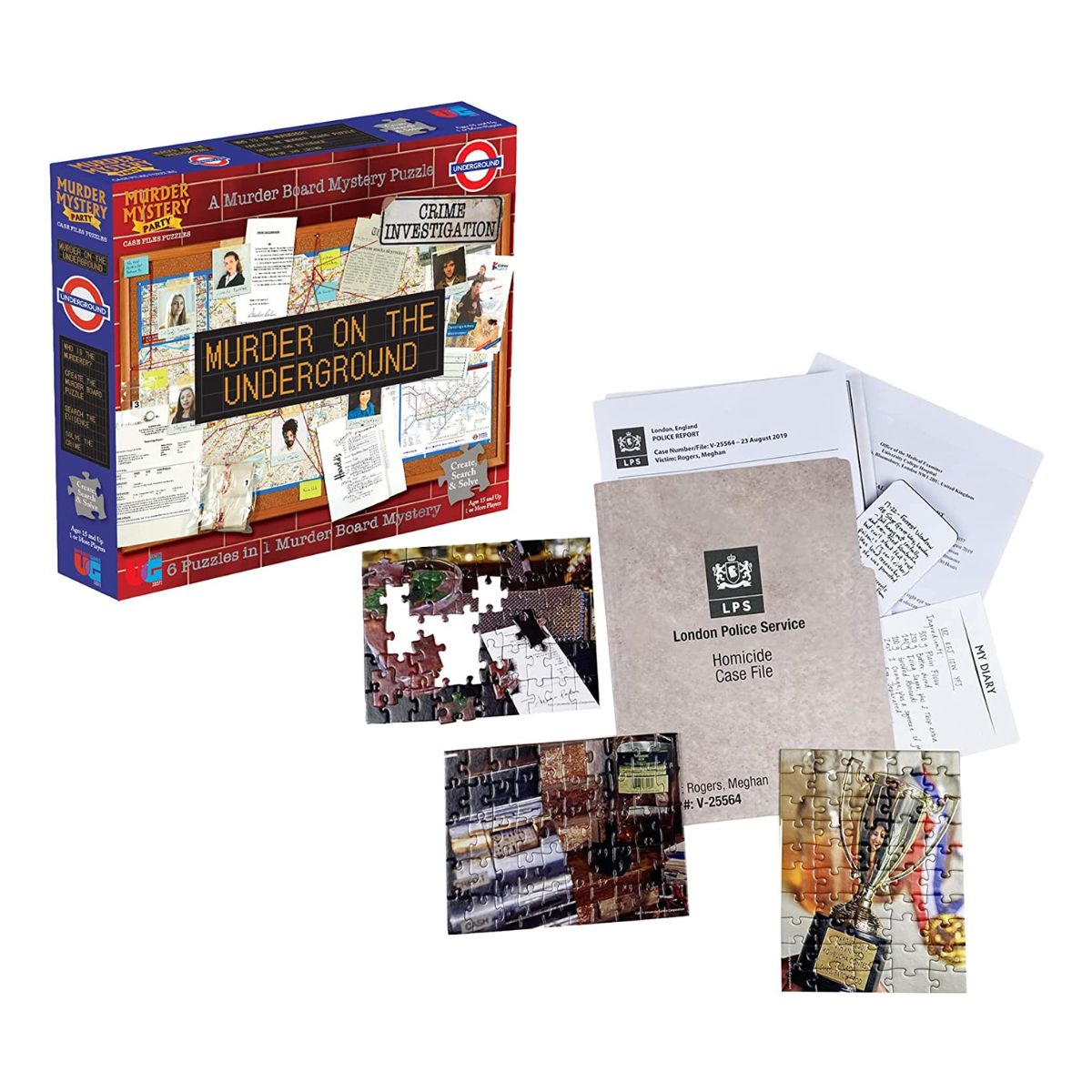 Murder Mystery Party Case Files - Murder on the Underground