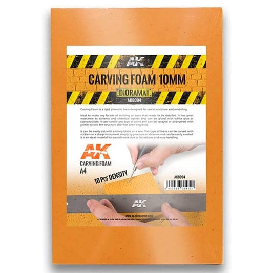 AK Interactive Building Materials Carving Foam 10mm A4