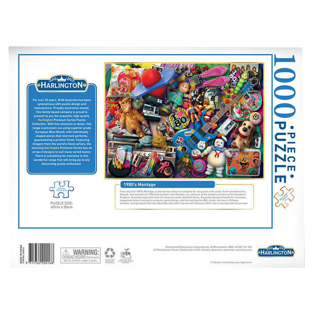 Harlington 1980's Montage Puzzle 1000pc