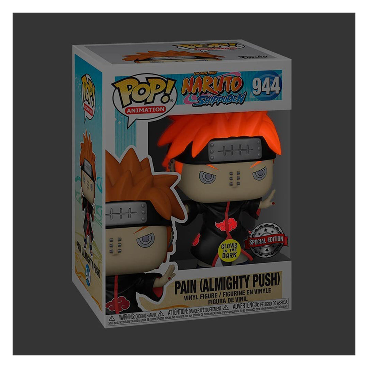 Naruto: Shippuden - Pain with Shinra Tensei Glow Pop! Vinyl