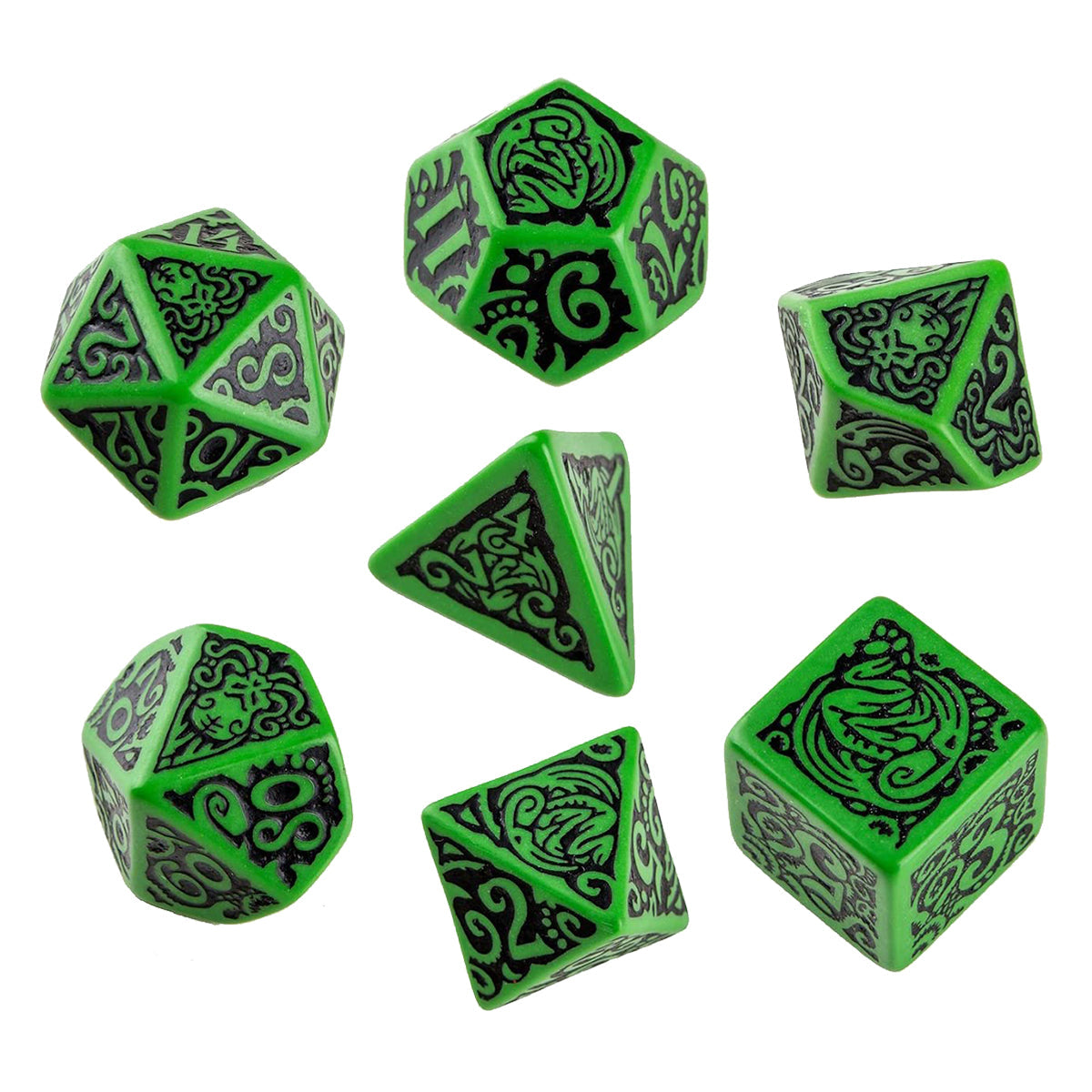 Q Workshop Call of Cthulhu The Outer Gods Cthulhu Dice Set 7